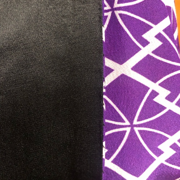 Purple Geometric Patterned Vintage Kimono 👘 - Picture 5 of 9